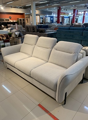 Диван Мишель 3р Лок 21 опора округл. двойн.черн.мет. Ness 001 Outlet
